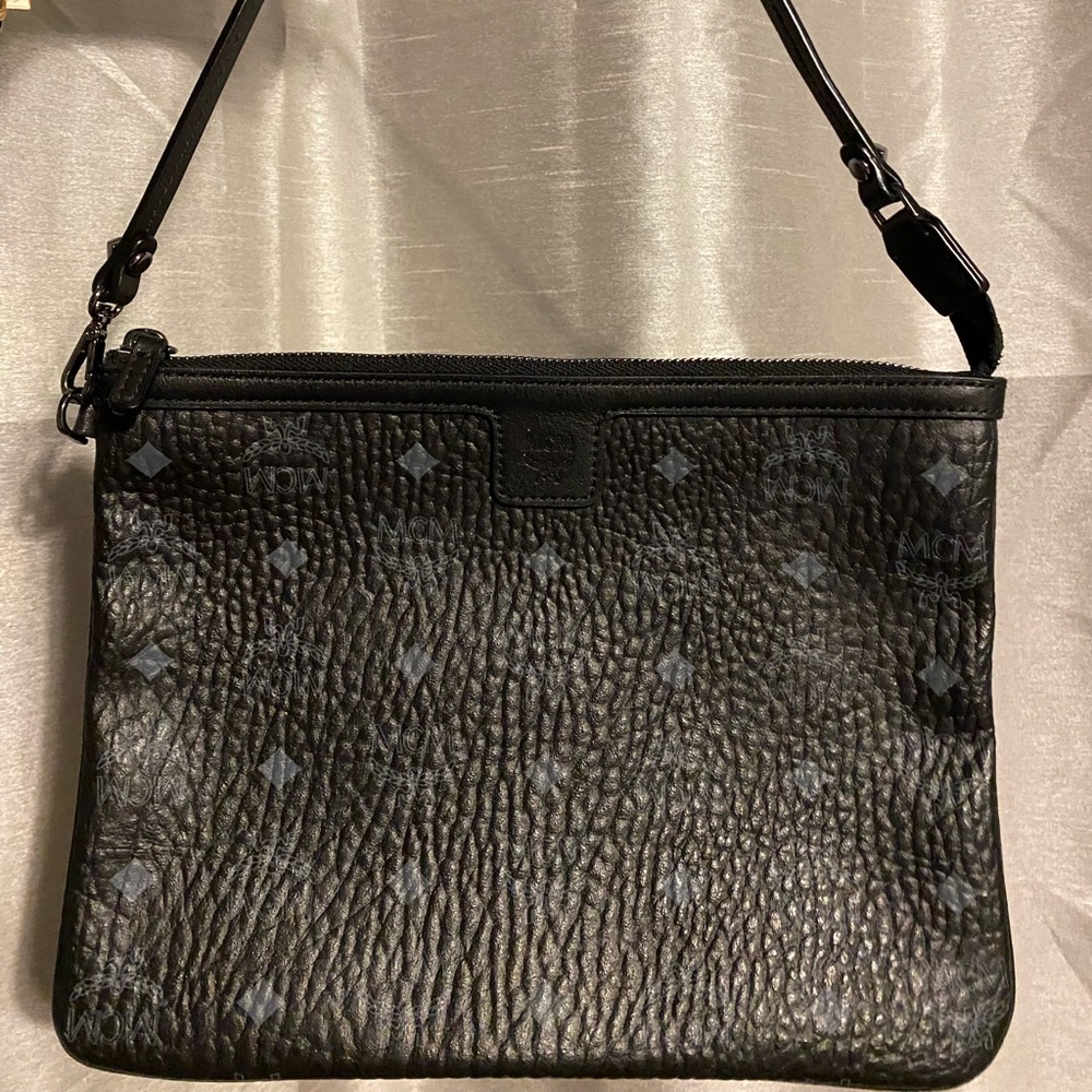 Authentic MCM Black Pouch